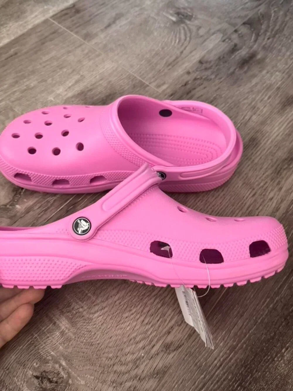 Unisex Men 9 / Women 11 - Crocs adult baya clogs pink